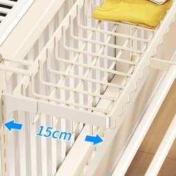 Radiator Droogrek - Handdoekenhanger Badkamer - Kleding Drogen - Montagevrij Ontwerp - 60cm Breed - Mat Zwart — thumbnail 4