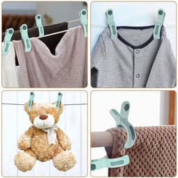 8 stuks grote strandhanddoekclips winddichte handdoekclips voor strandstoelen, wasknijpers, strandhanddoekclips, stevige handdoekclips voor ligstoelen, zwembadstoel, ligstoel, beddengoed, kleding — thumbnail 3