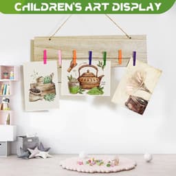 Wasknijpers, mini, kleurrijk, kleine knijpers voor foto's, collages, ansichtkaarten ophangen (7,1 cm) — thumbnail 5