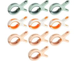 strandhanddoekclips, 10 stuks handdoekclips voor ligstoelen, plastic spoorloze wasknijpers, winddichte quiltclips, antislip wasclips voor ligbedden, wasgoed, zwembadstoelen