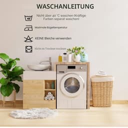 home Collection Hoeslaken, 90 x 200 x 33 cm, microvezel, geborsteld polyester, beige — thumbnail 3