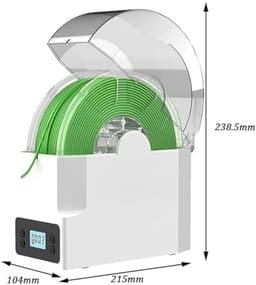 Filament Droger - 3D Print Droogkast - 3D Printen Optimaliseren - Instelbare Temperatuur - 200x73mm Rol Capaciteit - Transparant — thumbnail 2