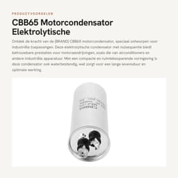 Dailygoods - CBB65 Motorcondensator - Elektrolytische Condensator - Ruimtebesparend en Waterbestendig - 450V 50UF - Geschikt voor Industriële Apparatu... — thumbnail 1