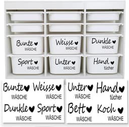 Stickers voor wasgoed - kleurrijke en witte wax - voor donkere was en sportkleding - eenvoudig te organiseren - ShopVlot — thumbnail 1