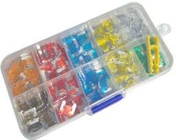 Low Profile Mini Zekering Assortiment 100 stuks – Auto Motor Scooter Zekeringen in Opbergbox — thumbnail 1