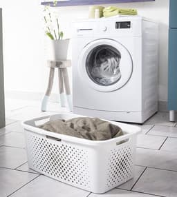 Pixel, wasmand 40l, gerecycled plastic, gebroken wit, 4 zijgrepen, ventilatie aan 4 zijden — thumbnail 4