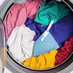 Mini-wasnetjes set van 6, kleine driehoekige netzakken voor delicate was, anti-hechting, opbergtas voor geurparels en wasmachine accessoires — thumbnail 3
