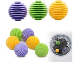 Drogerballen - Wit - 9 stuks - Herbruikbare PVC Ballen - Voor Wasmachine en Wasdroger