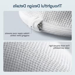 Wasnet voor delicate was, 4 stuks, 18 x 19 cm, waszak voor ondergoed, lingerie en kleine kledingstukken — thumbnail 3