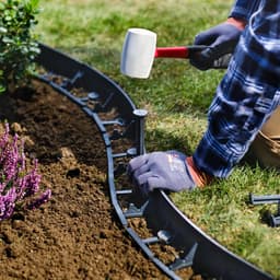 SnelShoppen - Ground Anchors voor Plastic Tuinrand, 50 Stuks, Gerecycled Plastic Grondankers, Stevige Extra Sterke Grondspijkers 18 cm, Zwart voor Tui — thumbnail 5