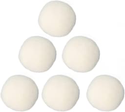SnelShoppen - Wollen Wasballen - Droogtijd Verkorten - Eco-vriendelijk Wasaccessoires - 6 Stuks voor Huishoudens en Reizigers - Voorkomt Kreuken en St — thumbnail 1