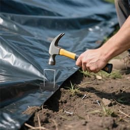 SnelShoppen - 50 Klemmen voor Kunstgras met 50 Sluitringen en 1 Haak - U-vormige Tuinharingen - Roestvrij Staal Grondankers voor Onkruiddoek, Hek en N — thumbnail 2