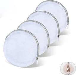 Wasnetten voor beha en ondergoed - 4 halfronde zakken 19 x 17 cm, beschermt delicate kleding in de wasmachine, ideaal voor lingerie en fijne was — thumbnail 1