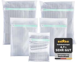 SnelShoppen - Mesh Waszakken voor Wasmachine - Set van 5 - Beschermt Kleding, Sokken, Lingerie, BH's, Schoenen - Hoogwaardige Wasnet met Rits - Waszak