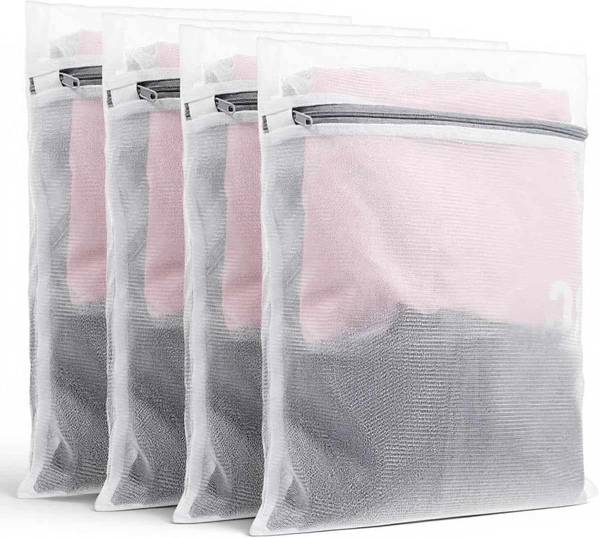 Wasmachine Wasnetjes 4x, 30 x 40 cm, Waszak met Rits voor Kleding, Sweaters en Ondergoed — afbeelding 1