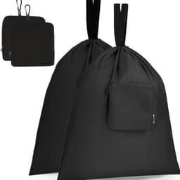 Dailygoods- Waszakken Opvouwbaar - 2 Stuks - Duurzaam Oxford Doek - Lichtgewicht - Reiswaszak - Afmetingen 51 x 57 cm - Waszak — thumbnail 1