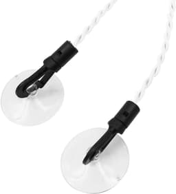 2-delige draagbare intrekbare waslijn met haken en zuignappen, campingaccessoires voor buiten- en binnenhotelgebruik (wit) — thumbnail 4