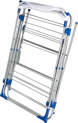 Wasknijper tas - Knijperhouder opberger - Wassen ophangen - Metalen haak - Grote capaciteit - Wit — thumbnail 5