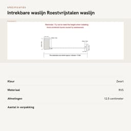 Dailygoods- Waslijn Intrekbaar - Wandmontage - Roestvrij Staal - Duurzaam - Max. Belasting 20 kg - Lengte 4,2 meter - Kledingdroogrek — thumbnail 2