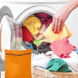 SnelShoppen - Pet Waszak voor Dieren, Honden en Katten, Insulateert Dierlijke Haren, Hoogwaardige Stof, Oranje, Ideaal voor Beddegoed en Dekens — thumbnail 4