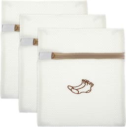3 stuks delicate waszak, gaaszakken met rits voor sokken, ondergoed, babykleding, badpak - kleine duurzame borduurtas, reiskleding opslag — thumbnail 1