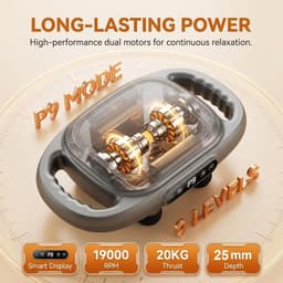 SnelShoppen - Massagepistool met 12 Verwisselbare Kappen, Krachtige Motor 2800 RPM, Ergonomisch Ontwerp voor Rug, Schouders, Benen en Voeten, Stil en — thumbnail 3