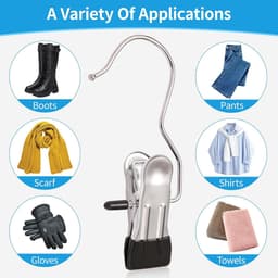 Sterke Hanger Clips 30 Stuks - Multifunctionele Kledingclips en Wasknijpers voor Kast en Wasruimte - Broekclips voor Kleding, Hoeden, Sokken, Handdoeken en Reizen — thumbnail 4