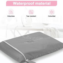 2 Stuks Wet Bags, Waterdicht Waszak met Handvat & Rits,Herbruikbare Stoffen Luier Natte Zak,Natte Dry Bag voor Natte Zwemkleding, Sportschool, Strand(Grijs & Roze) — thumbnail 4