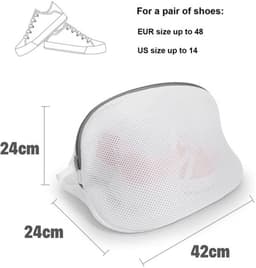 Waszak voor Schoenen - 2-delige Mesh Waszak - Bescherming en Duurzaam - Schoenen Bewaren - Wasbescherming - Handig voor Wassen - Geschikt... — thumbnail 3
