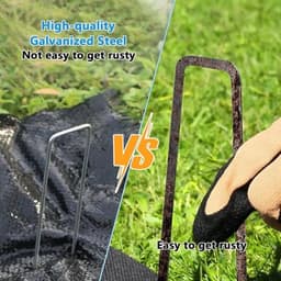 56 stuks stevige grondankers van 15 cm voor onkruiddoek, tenten, omheiningen - camping en tuinanker — thumbnail 3