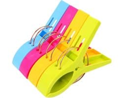 Wasknijpers Kunststof - Kledingklemmen - Wasgoed Drogen - Goede Grip - 100 Stuks - Willekeurige Kleur
