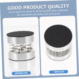 Luidspreker Voetjes - Speaker Dempers - Audio Verbetering - Schokabsorberend - 4 Stuks - Zilver — thumbnail 3