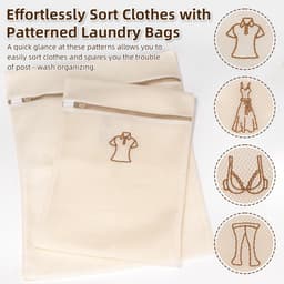 Solidchoice - Set van 4 Waszakken voor Voorkeurige Kleding — thumbnail 2