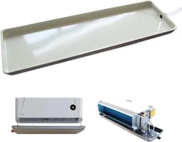Afvoerpan Airco - Lekbak Ventilator - Waterschade Voorkomen - Efficiënte Afvoer - Diverse Maten - Zwart — thumbnail 1