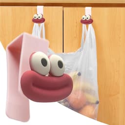 Vuilniszak Cinch - Prullenbak Clip - Afval Beheren - Eenvoudige Bevestiging - 15 cm - Roze — thumbnail 4