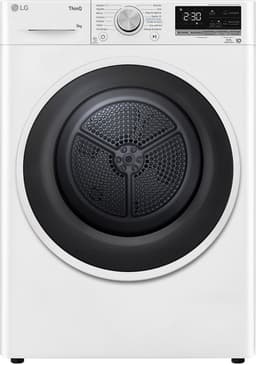 LG RH90V5AV6N, Vrijstaand, Voorlader, Warmtepomp, Wit, Knoppen, Touch, Rechts — thumbnail 1