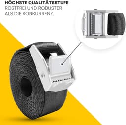 Grondanker trampoline set - extra veilige premium uitvoering - trampoline anker - trampoline bevestiging bodem - grondhaak - verstelbare XXL-riem - 250m — thumbnail 5