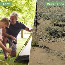 6 x grondankers 30 cm - haringen Ø 8 mm - stevig verzinkt - U-vormige tentnagels - harde vloeren - camping - trampoline — thumbnail 2