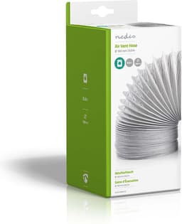 Nedis PVC Luchtafvoerslang - 100 mm - 6.00 m - Geschikt voor: Luchtventilatie / Wasdrogers - Wit — thumbnail 5