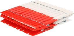 Wasknijpers gekleurd - 48x stuks - plastic wasgoedknijpers - Knijpers/wasspelden voor wasgoed — thumbnail 1