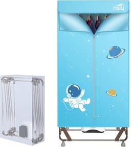 Elektrische Draagbare Wasdroger - Grote Capaciteit - Blauw — thumbnail 4