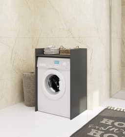 Wasmachine Kast / Wasmachine Ombouw / Wasmachine Meubel FIN / Grafietgrijs / AKORD Furniture Factory / 64 x 98 x 50 cm — thumbnail 5