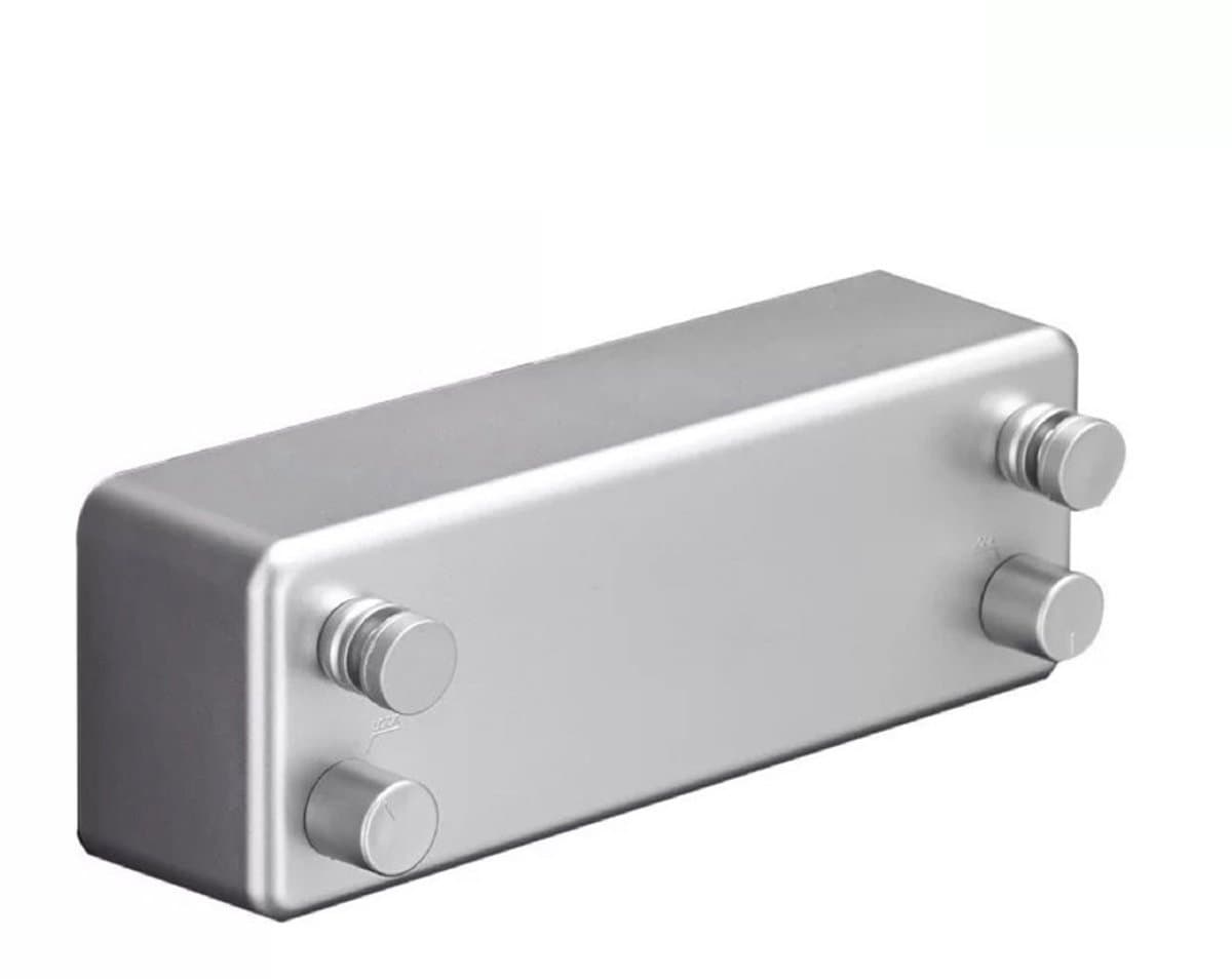 Waslijn - Wasdraad - 2 drooglijnen - 4.2 m - 24 x 8,7 x 5,6 cm - Zilver - ABS - Waslijndraad met stalen kern - Uittrekbaar - Wasrek alternatief - voor Binnen en Buiten — afbeelding 1