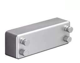 Waslijn - Wasdraad - 2 drooglijnen - 4.2 m - 24 x 8,7 x 5,6 cm - Zilver - ABS - Waslijndraad met stalen kern - Uittrekbaar - Wasrek alternatief - voor Binnen en Buiten — thumbnail 1