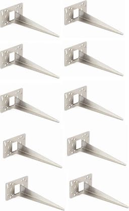 Novatool 10 x grondpennen metaal 10 x 6 x 18 cm roestvrij staal professionele grondanker voor lampen grondhuls tuinpen tuinpennen tuinaccessoires grondbevestiging stopcontactpalen grondnagel grondanker staal — thumbnail 1