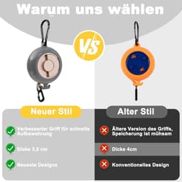 Uittrekbare Waslijn - 10 meter - Draagbaar — thumbnail 4