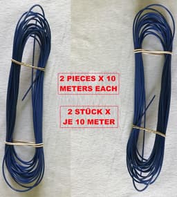 Waslijn 2 mm extra sterk met stalen kern en pvc-ommanteling, perfect voor huis, tuin, camping (blauw, 2000 cm, cm) — thumbnail 4
