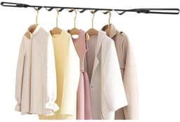 Waslijn - Reiswaslijn voor kleding - Kleding drogen - Verstevigde verbindingen - 3 Meter - Zwart — thumbnail 1