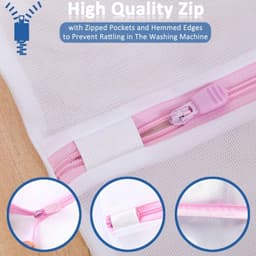 2x XXL Wasmand Net 60x90 cm - Beschermt Kleding & Machine — thumbnail 5