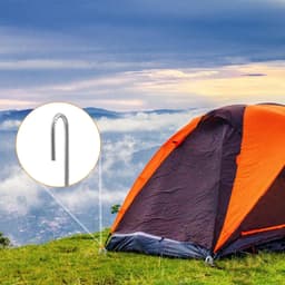 10 stuks 12 inch grondankers van staal, gegalvaniseerde palen voor trampolines, tenten en luifels — thumbnail 4